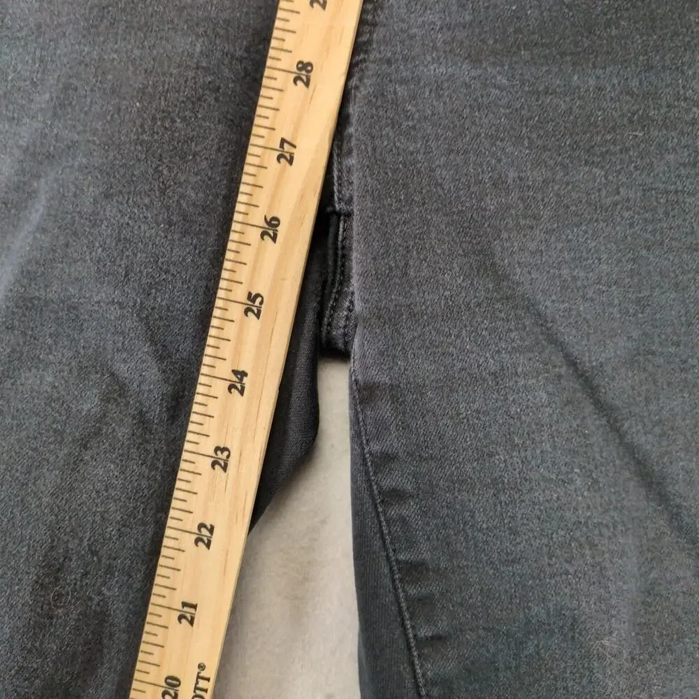 Talbots‎ Slim Ankle Jean Curvy Women's Plus 14 Black Stretch Denim 34x27